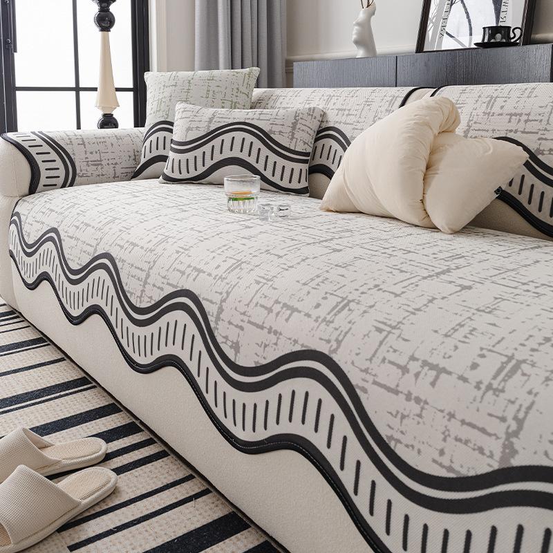 Digital Printing Process Summer New Special-Shaped Sofa Cushion Non-Slip And Breathable One-Piece Ice Silk Mat Seat Cushion