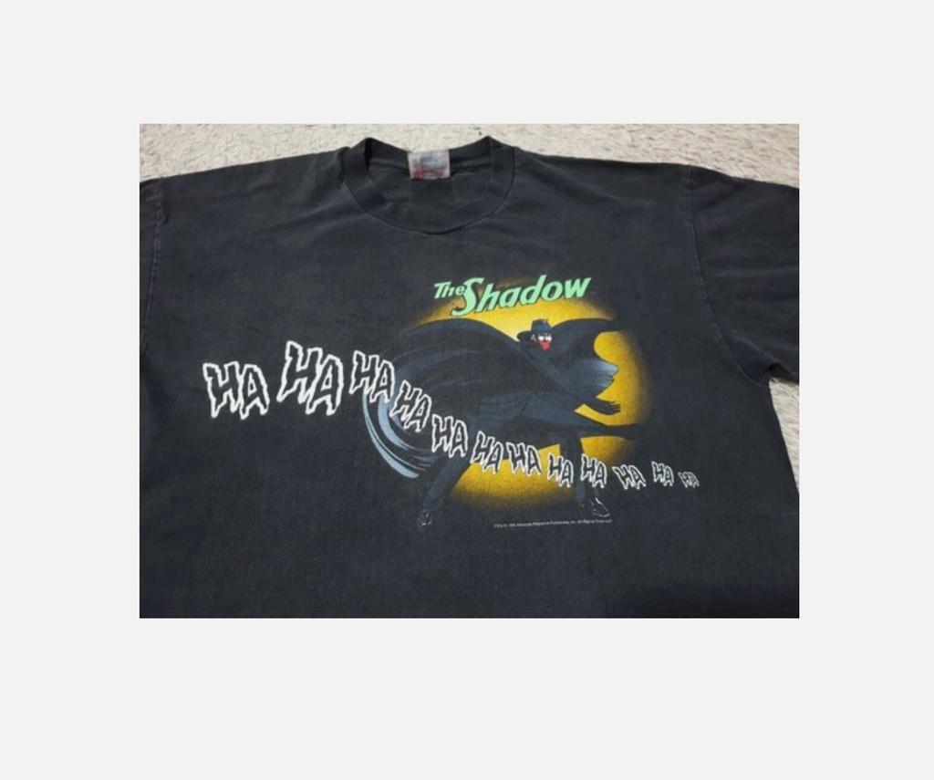 Редкая винтажная футболка с мультяшным рисунком The shadow know ha ha ha laughing 1994 DC Comics