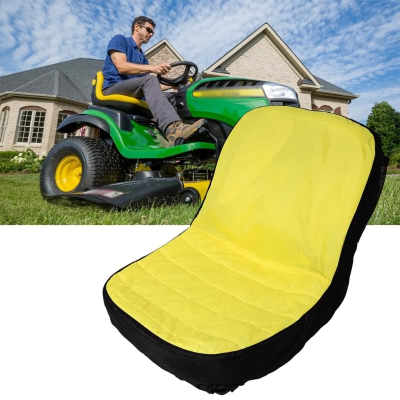 LP92334 Adjustable Tractor Cushioned Seat Cover Waterproof Comfortable Wearresistant Supportive for Extended Farming Use