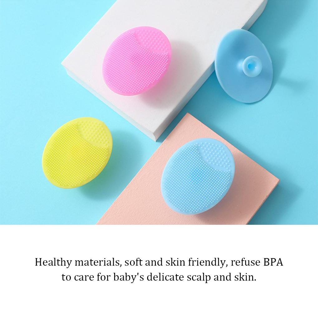 Детская щетка для мытья головы, силиконовая щетка для лица, массажный скрабирующий инструмент, отшелушивающий аксессуар