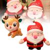 Мягкая и очаровательная плюшевая игрушка Санта-олень, 20 см, для рождественских подарков