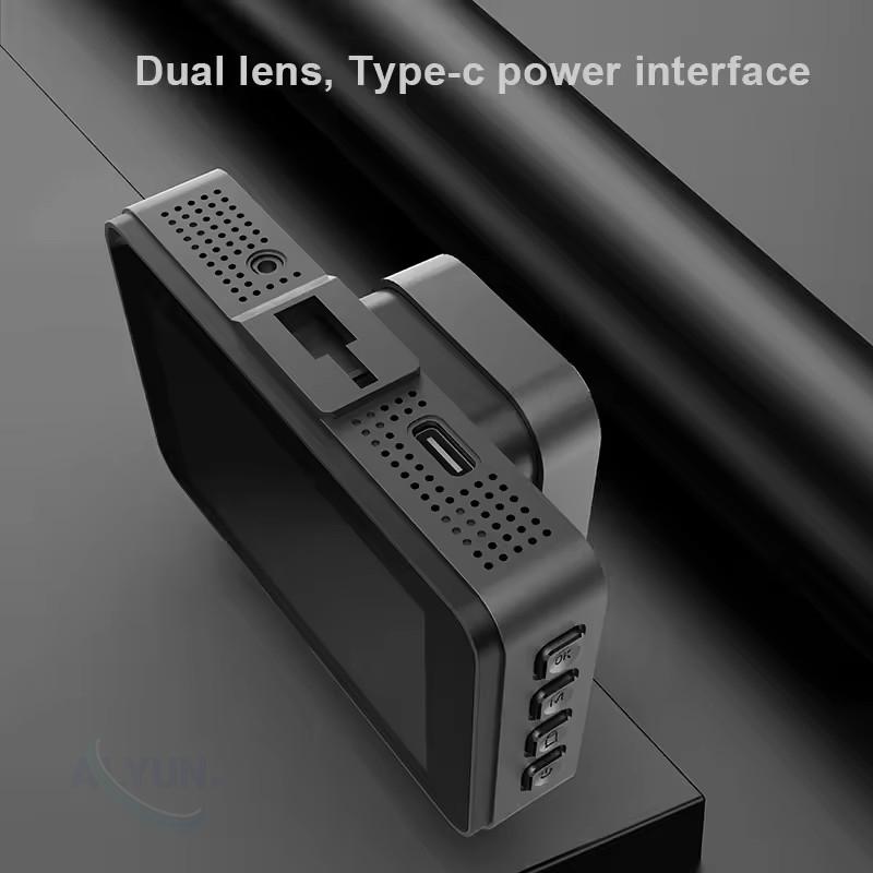 HD 2K 4K 3-дюймовый IPS видеорегистратор Автомобильный видеорегистратор G-сенсор Передний Задний широкоугольный ночной вид Черный ящик Автомобильные аксессуары Видеорегистратор