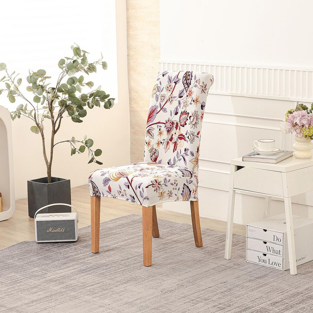 Новый принт Четыре сезона Отель Дом Эластичный чехол на стул Ресторан Цельная подушка для стула Современный простой чехол на стул