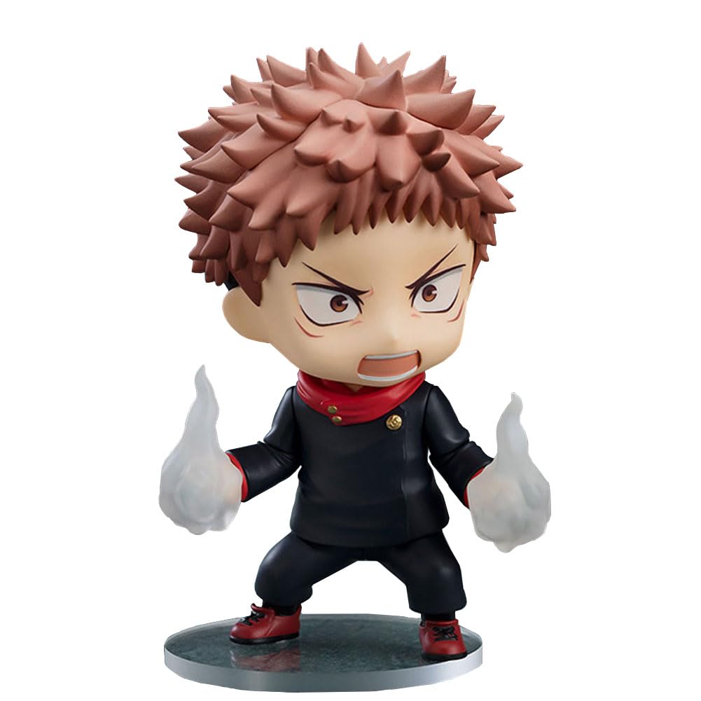 Фигурка дзюдзюцу кайсэн Юдзи Итори из ПВХ, версия Q, фигурка, манга, игровой персонаж, модель, статуэтка, фигурка, игрушка, праздничный подарок, креативный сувенир, веер, коллекция