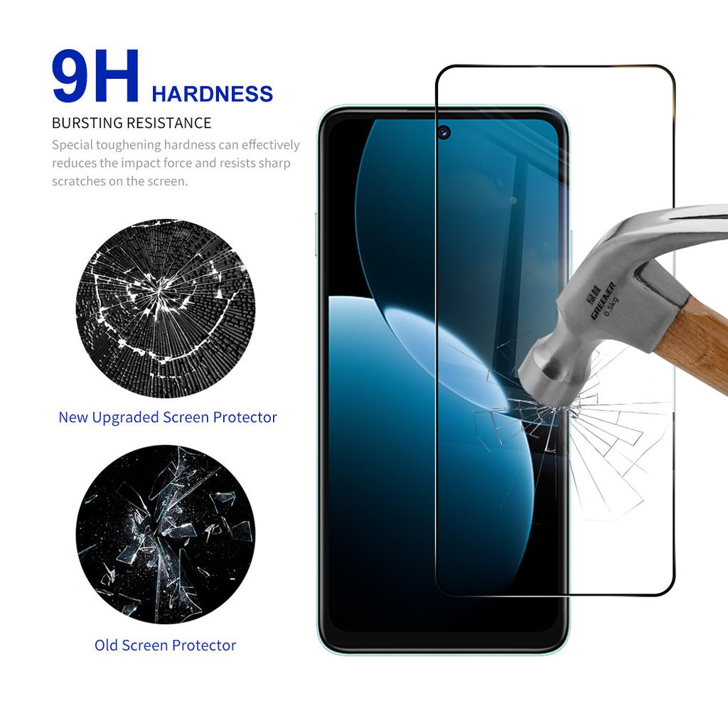 RURIHAI For Wiko Hi Enjoy 80 5G Screen Protector Secondary Hardening High Aluminium-Silicon Glass Film