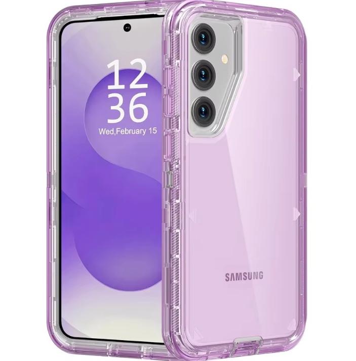 3-в-1 Прочный Прозрачный Бронированный Чехол Для Телефона Для Samsung Galaxy S26 Ultra S25 S24 S23 S22 S21 Plus Усиленная Защита от Падений Жесткая Крышка