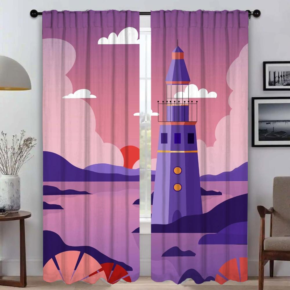 Исцеление — это закат. Оконная штора для комнаты 2. Панельные шторы для спальни. Оттенки. Разделение. Домашний интерьер. Шторы. Гостиная. Камера.