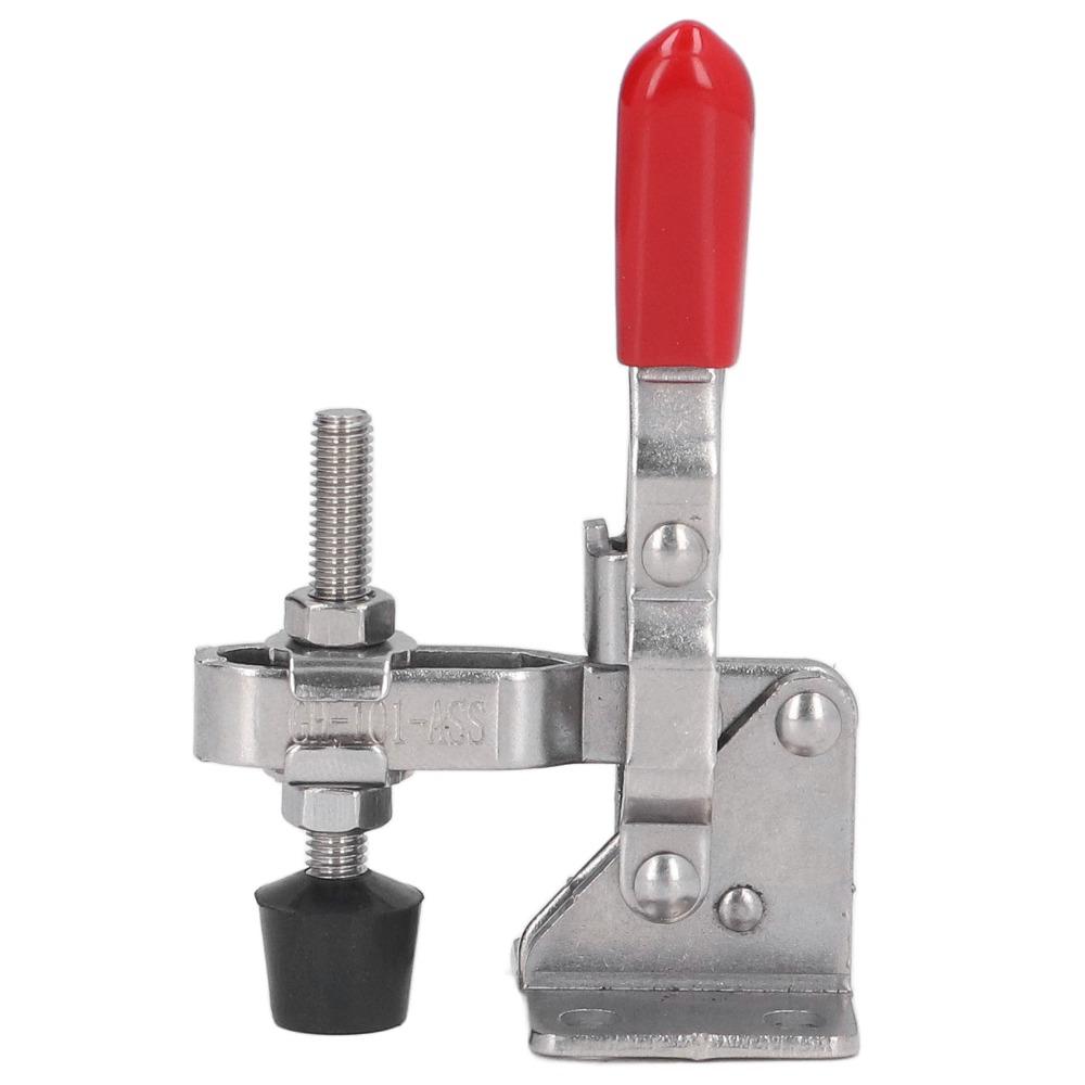 Silver Toggle Clamp Antislip Hand Clamp Tool Heavy Vertical Toggle Clamp Household