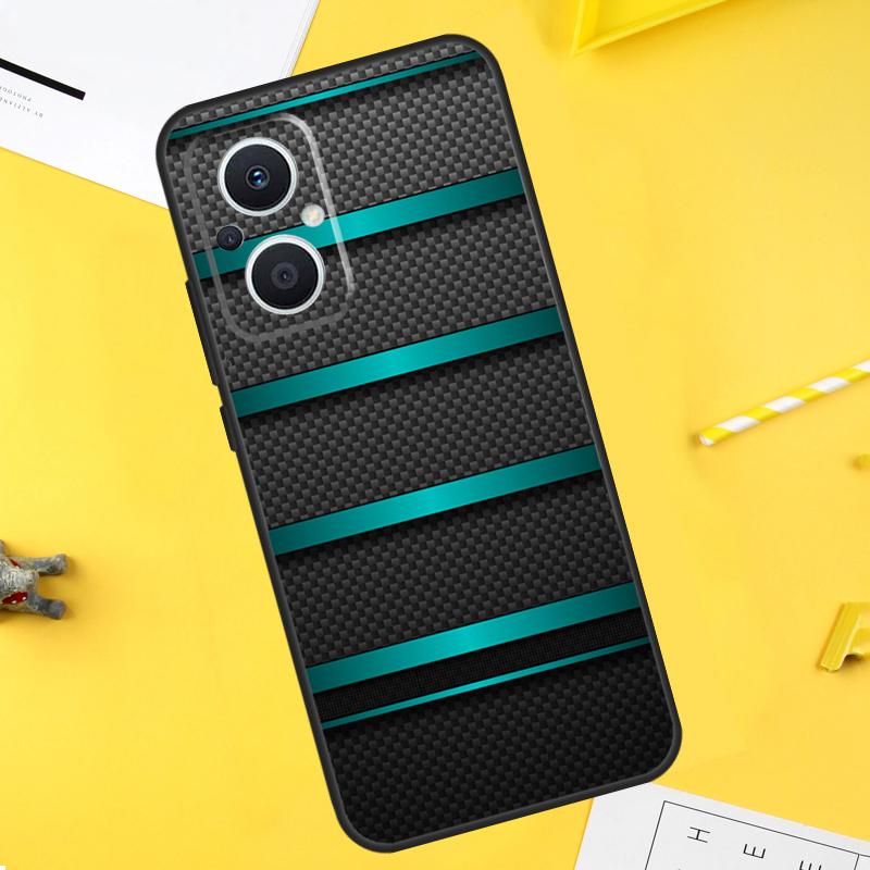 Чехол для OPPO Reno 7 8 Lite 8T 14F 13F 11F 12F 10 11 12 13 14 Pro OPPO Find X5 X6 X8 X9 Pro с рисунком под карбон