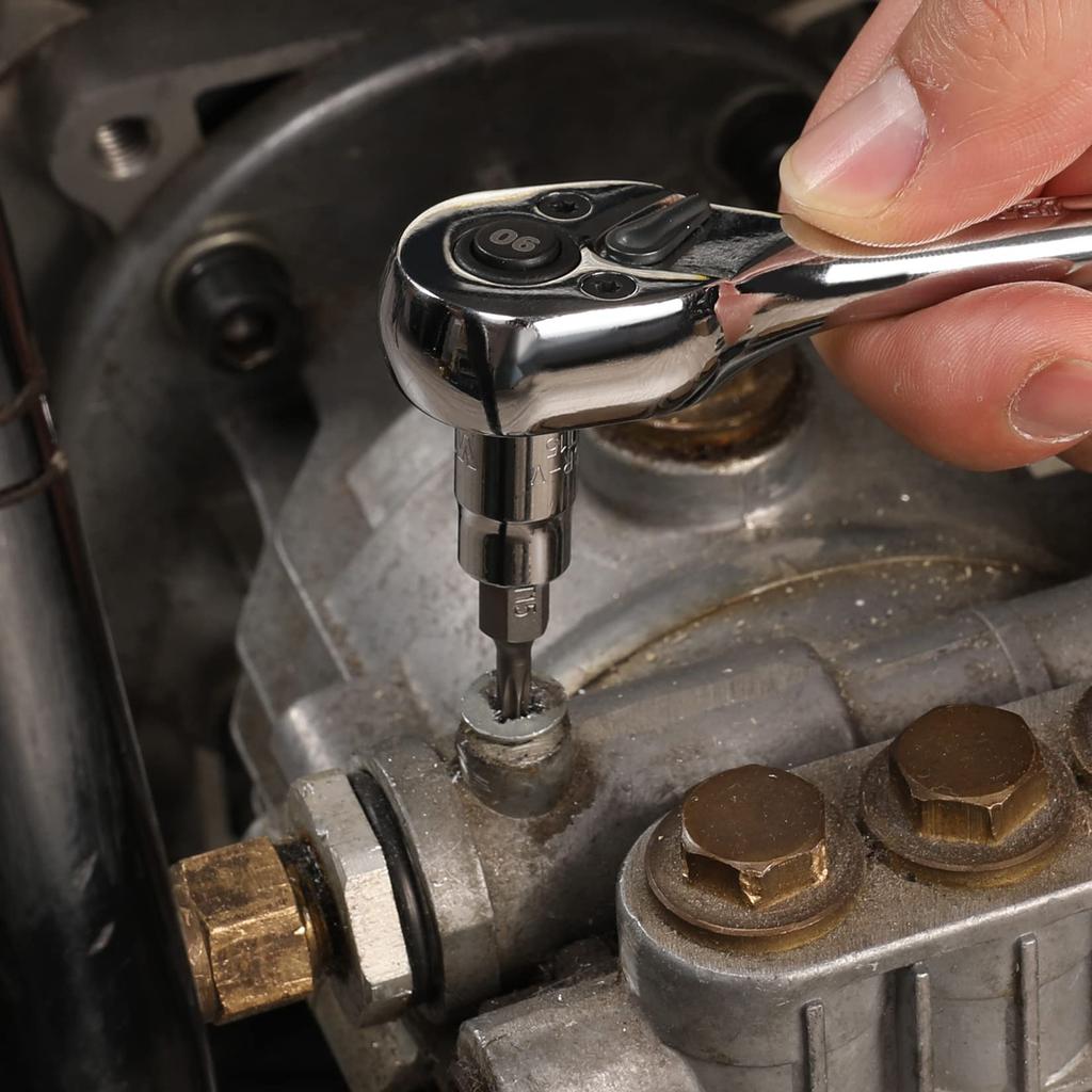 WORKPRO Torx Bit Socket Set Torx Wrench Drive Angle 13 Piece Set 6.35mm 9.5mm 12.7mm