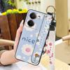 Silicone Back Cover Phone Case For Realme P3 Ultra 5G Protective Oil Painting Soft Case Fashion Design Anti-dust Lanyard