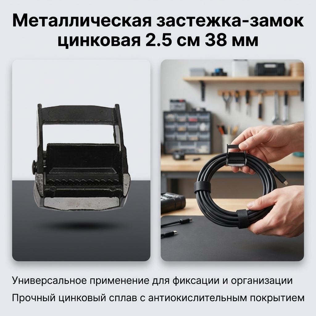 Zinc Alloy Small Locking Buckle 2.5cm Binding Clip Corrosion Resistant for Gear Bag Tool Fixing