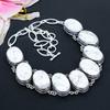 Howlite Jasper Gemstone Handmade 925 Sterling Silver Jewelry Necklace 18" KG-1634