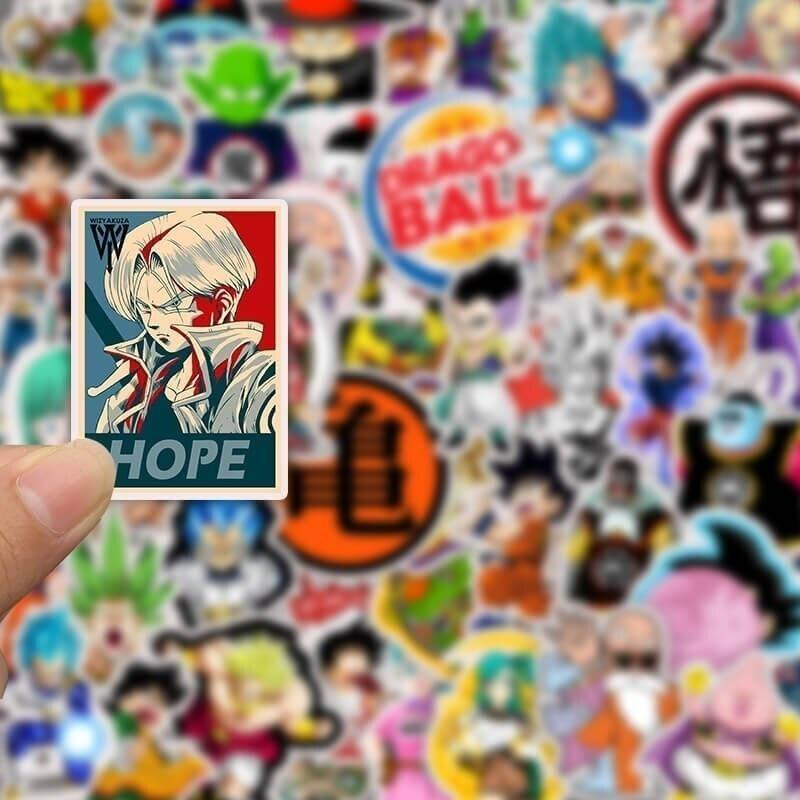 Аниме Dragon Ball граффити наклейки ПВХ водонепроницаемые наклейки багаж ноутбук наклейки