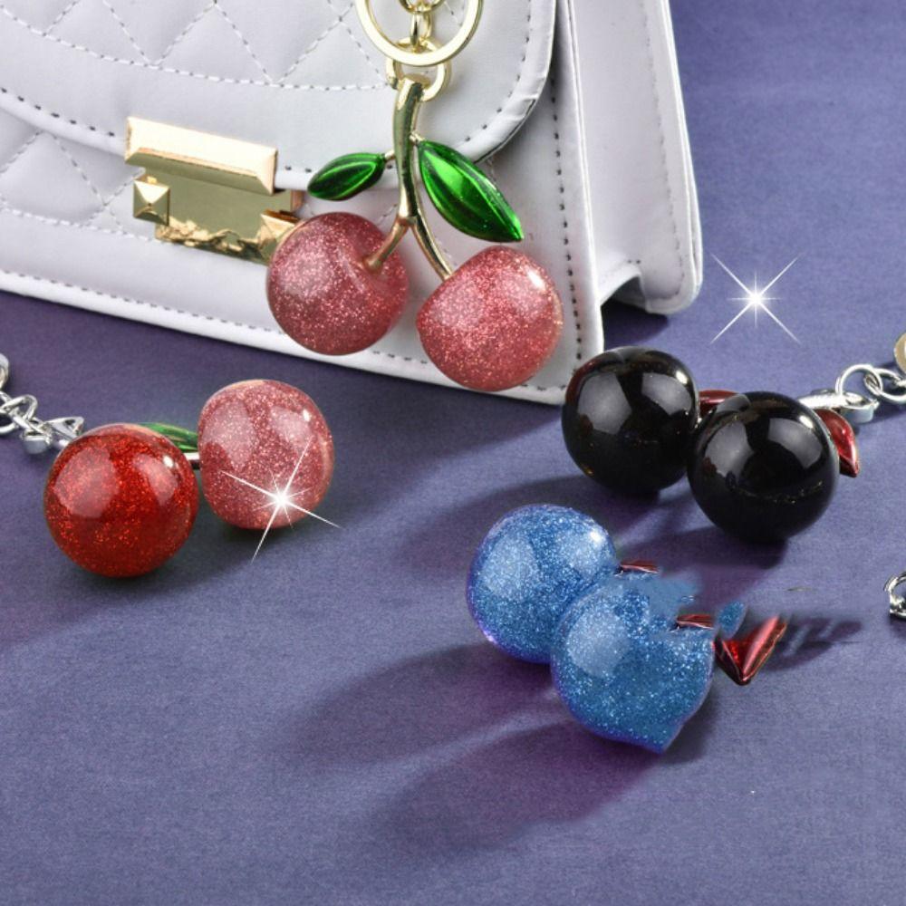3D поделки брелок в виде вишни украшения подвески в виде вишни сумочка ювелирные изделия хрустальная вишневая подвеска