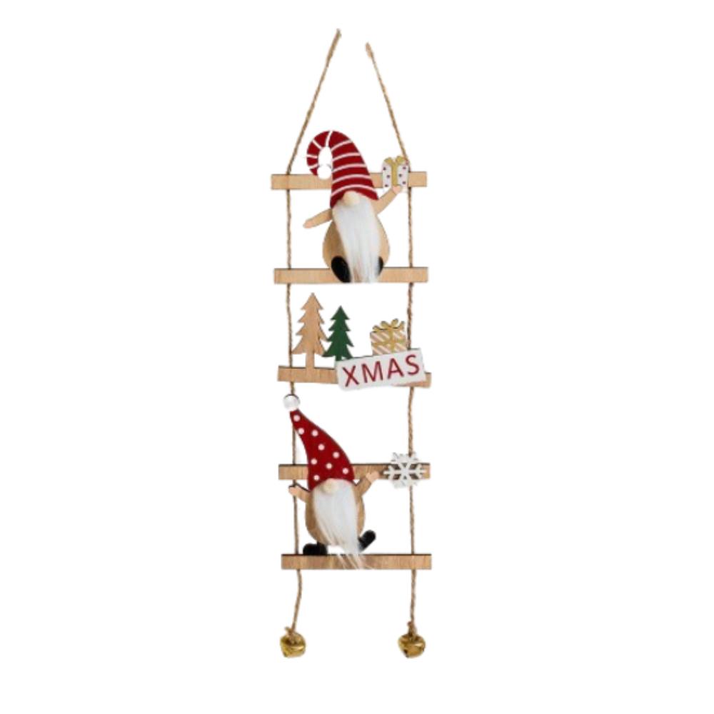 With Bells Climbing Ladder Santa Claus Pendants Cartoon Merry Christmas Decor Party Favors