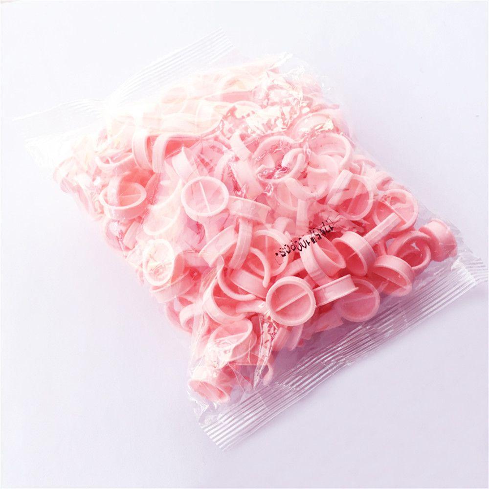 100/200 шт. Новые одноразовые контейнеры для макияжа, пигмента, чернил, клея, ресниц, палетки, кольца для татуировок