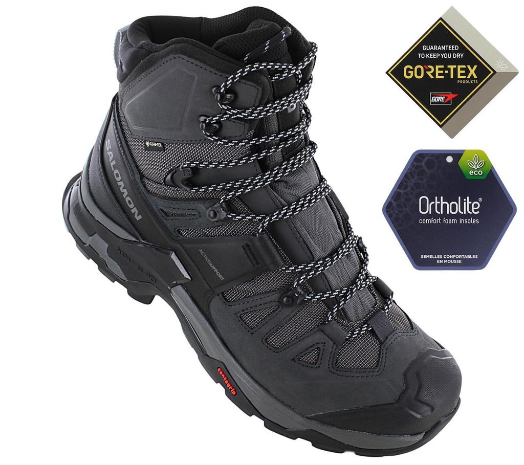 SALOMON QUEST 4 GTX - GORE-TEX - Мужские походные ботинки черные 412926 ОРИГИНАЛ