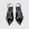 Ladies Summer New Fashion Metal Buckle Designer Sexy Pointed Sandals Outdoor Casual Party Wear Women High Heels Zapatos Mujer