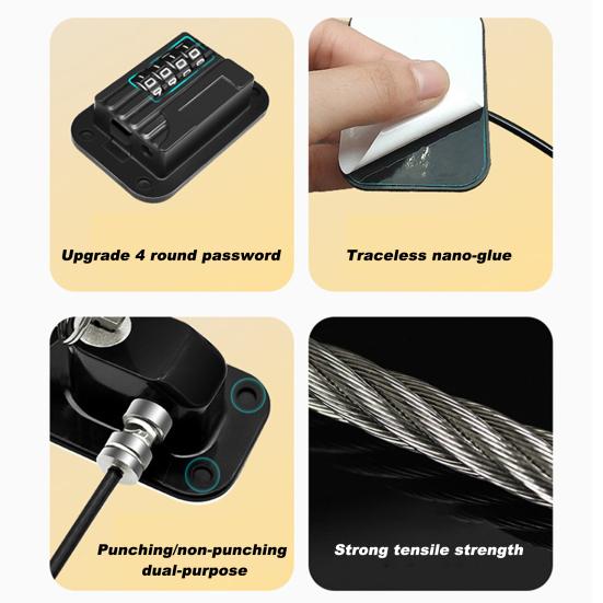 Замок двери морозильной камеры холодильника с регулируемой паролем конструкцией, установка без инструментов, простая установка, замок двери холодильника с защитой от детей