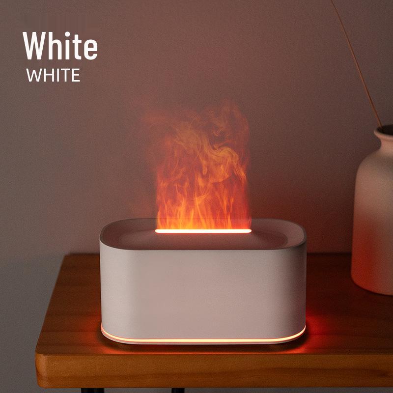 USB-аромадиффузор «Пламя» с текстурой под дерево и семицветной светодиодной подсветкой