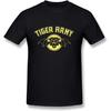Мужская футболка RZF с логотипом Tiger Army Band - Черная