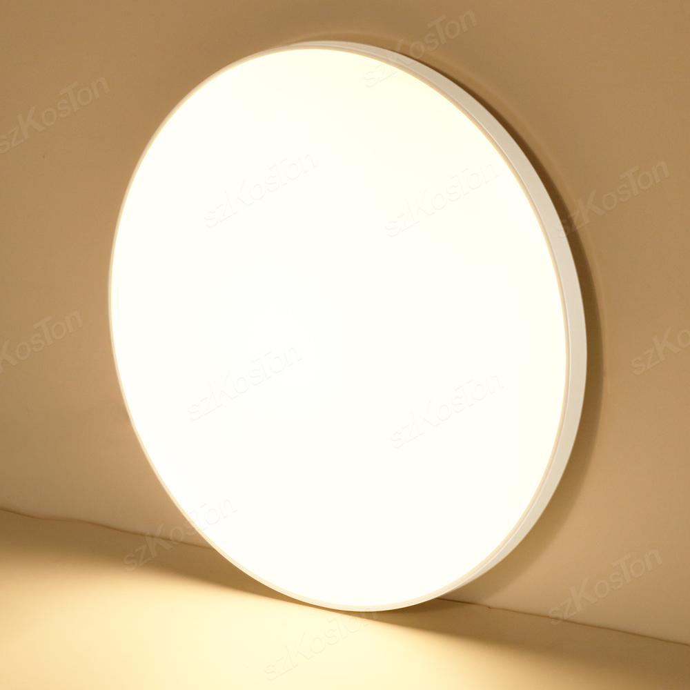 Ультратонкий светодиодный потолочный светильник 37 см, 3 цвета, светодиодные светильники, декор комнаты, внутренний потолочный светильник для кухни, спальни, гостиной, ванной комнаты