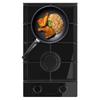 Cecotec 2-Burner Gas Hob Bolero Squad G 2400F Glass Black 52kW Black Glass Cast Iron Grates WOK Burner