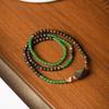 Natural agarwood with jasper jewelry multi-specification double-circle bracelet for physical shopping malls jewelry cultural and play stores