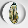 Segmented Fruit Plates Vegetable Style Craft Desktop Wall Hanging Decorative Dishes Colorful Home Decor Illustration