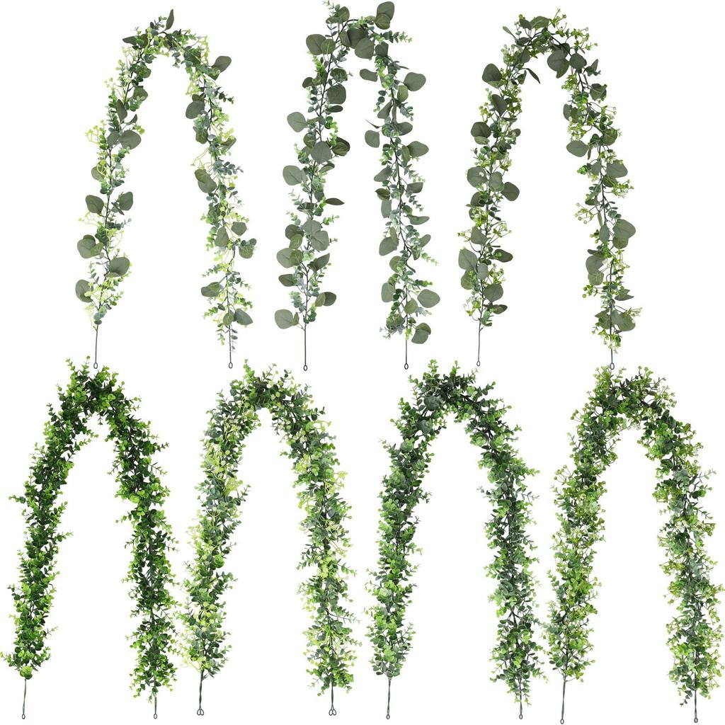 Simulation Rattan Ceiling Decorative Leaves Plastic Fake Flowers Dill Leaves Decorative Scene Layout Home Artificial Plants