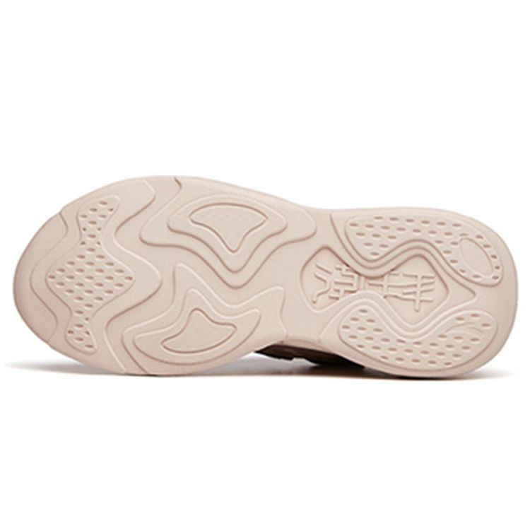 Anta Lifestyle Series Tide Worship 2.0 Casual Shock Absorption Slip Resistant Durable Low Top Dad Shoes Women Sneaker Light-Pink 122138840-2