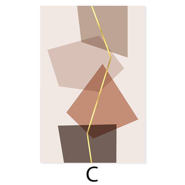 Современная абстрактная геометрическая картина на холсте, офисная настенная живопись, декоративные картины, печать плакатов для интерьера гостиной, домашний декор