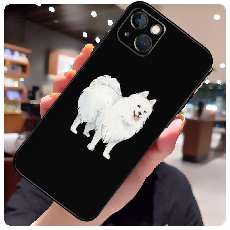 Задняя крышка для iPhone с изображением японского шпица для iPhone 11 14 Pro Max 12 13 Mini 7 8 Plus SE 2020 X XR XS Max Чехол для телефона