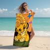 1Pc Lion Sunset Majesty Beach Towel Microfiber Beach Towel Thin Absorbent For Beach Swimming Yoga Bath Sports 0917271