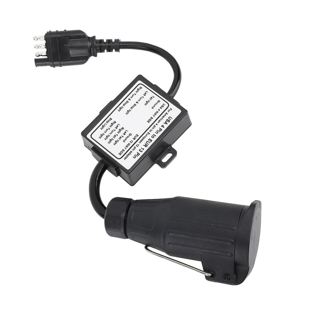 to  Trailer Converter Charging Function 4 Pin Socket to  13 Pin Plug for RV Caravan Boat