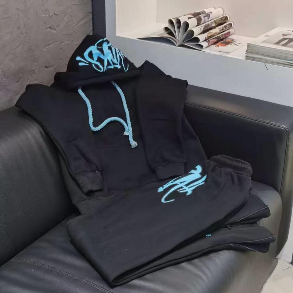 Высококачественный хлопковый повседневный спортивный костюм Y2K Харадзюку Хай-стрит Мужской Женский Худи Брюки Хип-хоп Спортивная одежда Топы Спортивные брюки