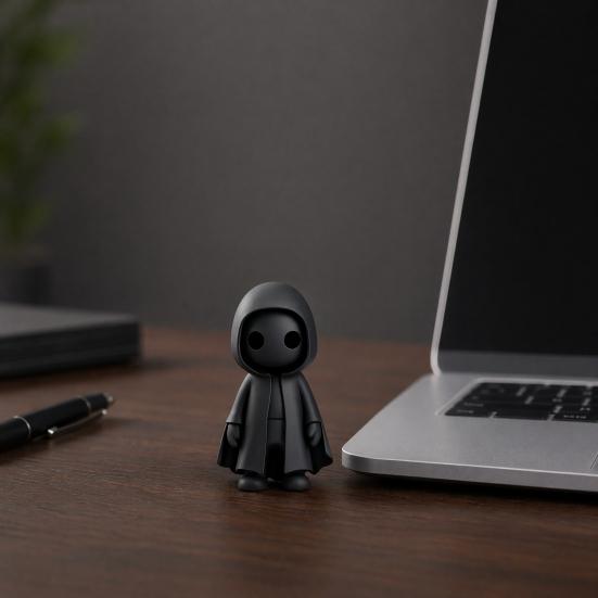 3D-печатная фигурка призрака на Хэллоуин, Жуткий призрак в плаще, Статуэтка, Забавные милые скульптуры призраков, Украшения для Хэллоуина, Для дома, Офиса, Декора стола