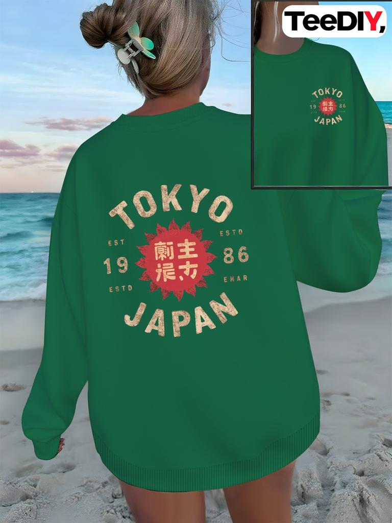 Женские свитшоты в винтажном стиле sun TOKYO