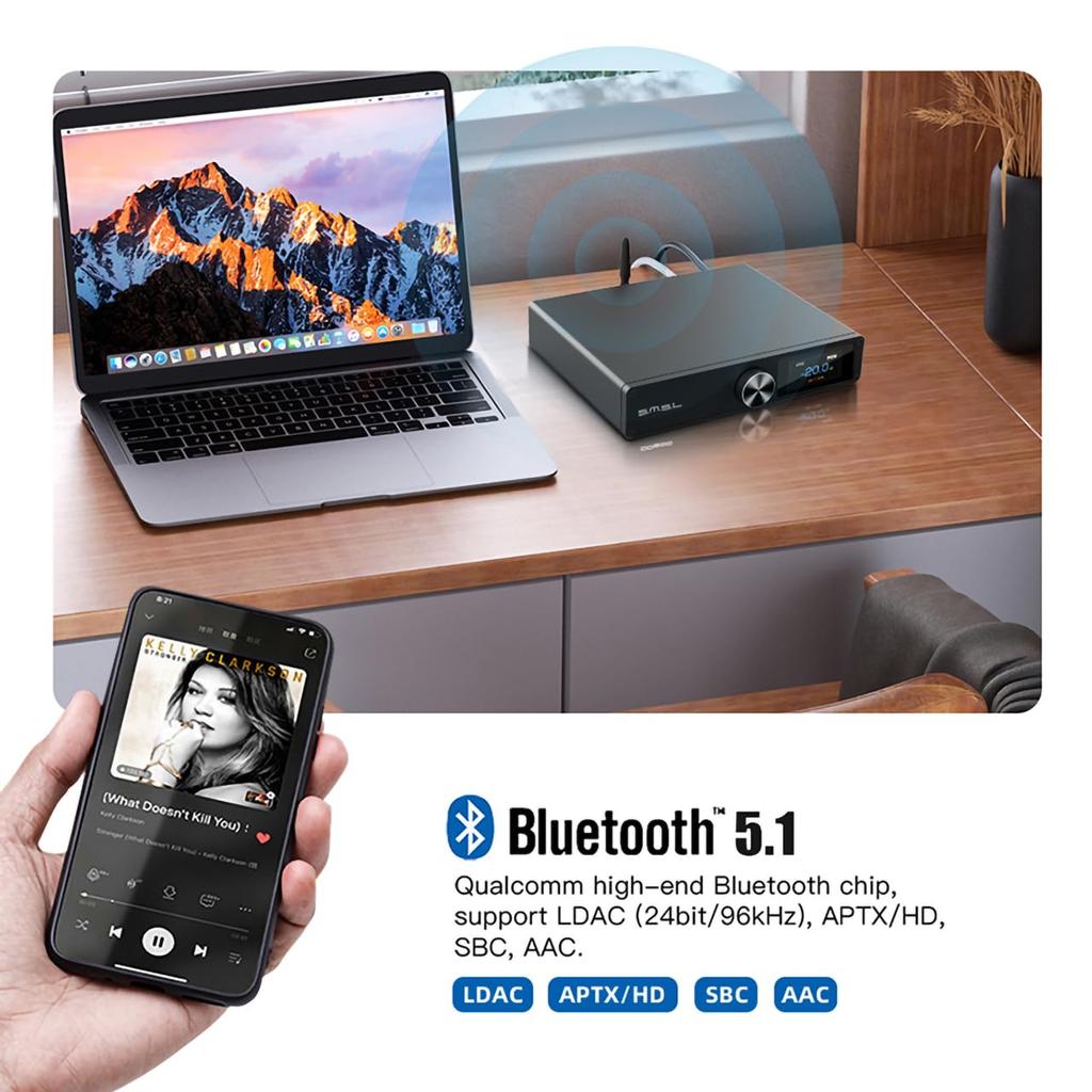 SMSL DO300 MQA ЦАП ES9039MSPRO XU316 DSD512 Сбалансированный ЦАП QCC5125 LDAC Вход Выход Цифровой преобразователь PCM32 бит/768 кГц Bluetooth5.1