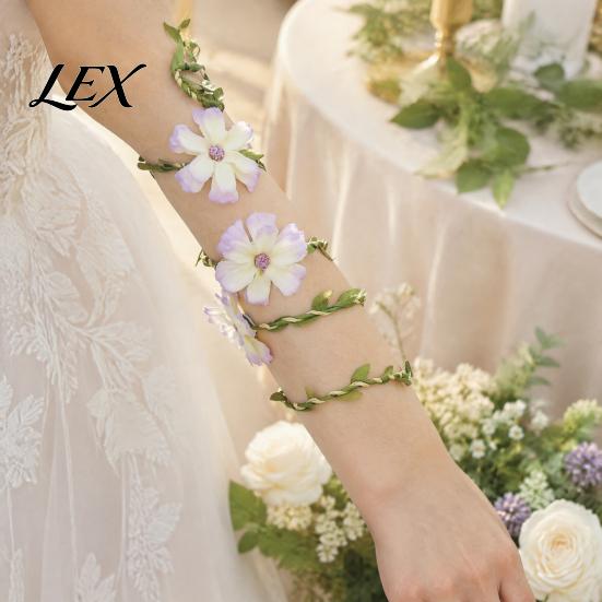 Wedding Guest Accessory Fairy Floral Arm Wrap, Woodland Elf Flower Bracelet, Forest Nature Party Decoration Costume Accessories for Women, Halloween
