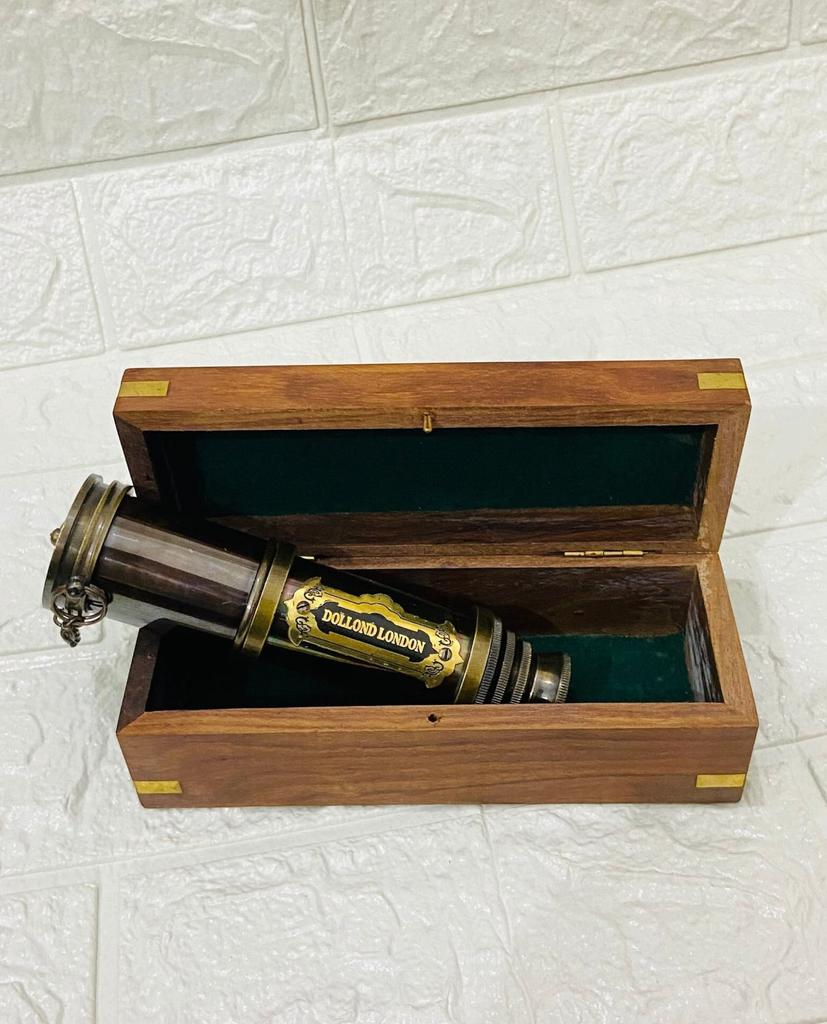 Телескоп Dolland London 16" Антикварный телескоп для детей, взрослых Подарок на день рождения, сыну, отцу, маме, скауту, мужу Подарок