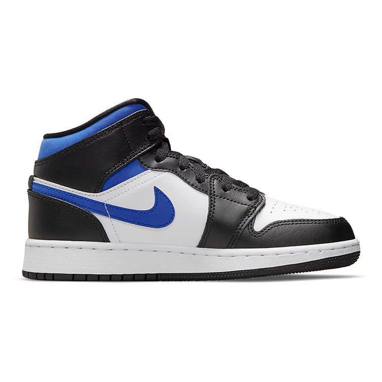 Jordan 1 Mid Белый Черный Синий Racer GS 554725-140