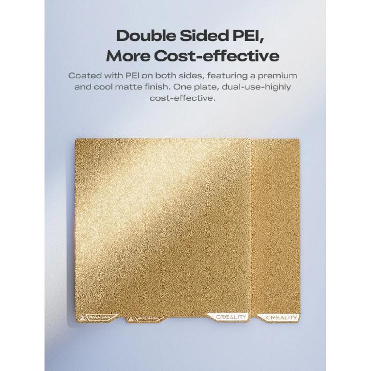 Creality K2 / K2 Pro Double Sided Frosted Build Plate 270x293mm/325x310mm Textured PEI Sheet Magnetic Flexible 3D Printer Plate