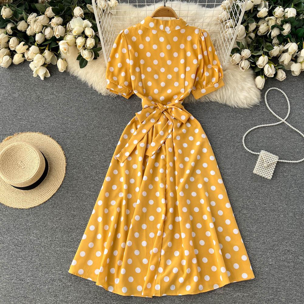 RUGOD Маленькое шифоновое платье Fresh Mori Super Fairy, темпераментное платье с V-образным вырезом, среднее и длинное платье феи Platycodon, платье для французского чая-брейка