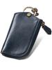 Key Case Genuine Leather Italian Leather Men's (Navy)