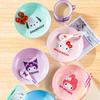 Для Sanrio Аниме Керамическая Тарелка для Закусок Cinnamoroll Kuromi Милый Узор Домашняя Посуда для Ужина Буфета Кухонная Посуда Десертная Тарелка