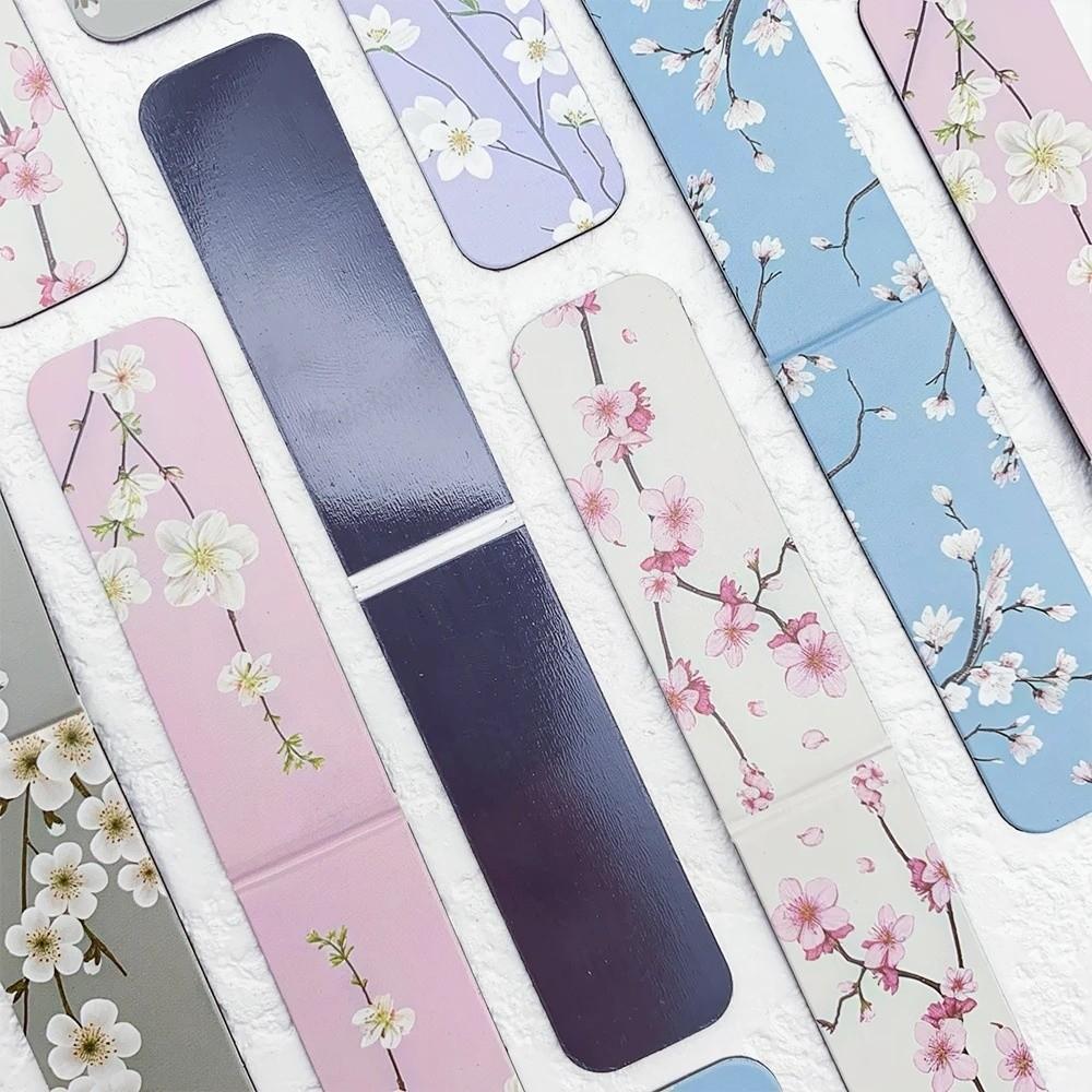 5 Pcs/Set Flower Pattern Annotated Bookmarks for Reading, Annotation, and Gift