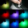USB Car Ambient Light Button Regulation 7 Colors Night Atmosphere Lights Plug Play Mini Neon Ambient Light Car Home Decoration