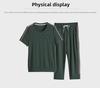 Women's Summer Casual Sports Suit: 2023 Plus Size Slimming, Age-Reducing Shorts & Short-Sleeve Top Set.
